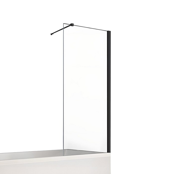 Шторка для ванны 80x140, New trendy New soleo black, черный арт. P-0080-WP