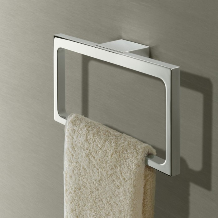 Keuco кольцо для полотенца шлифованный, edition 11, шлифованный чёрный хром арт. 11121 130000