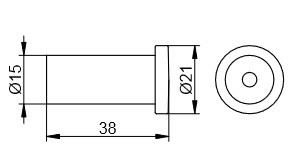 Keuco крючок для полотенца, plan, черный матовый арт. 14916 370000
