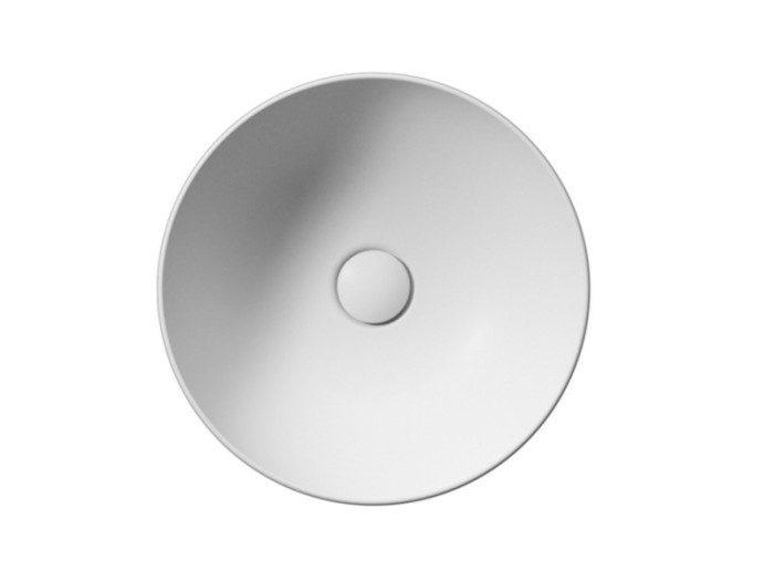 GSI Раковина накладная 40х40х14 см, матовая, санфаянс, Color-elements - 903909