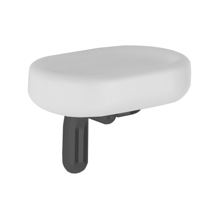 Gessi Мыльница подвесная, Goccia, 38001#099 цвет: черный/белый