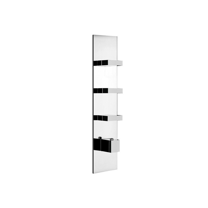 Gessi Встраиваемый термостатический смеситель, подключение на 3/4”, с 3мя независимыми выходами, Rettangolo, 43026#031 цвет: хром