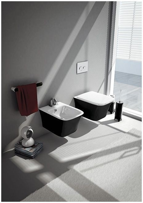 ArtCeram биде (подвесное), cwb001 01 50 cow цвет: черный