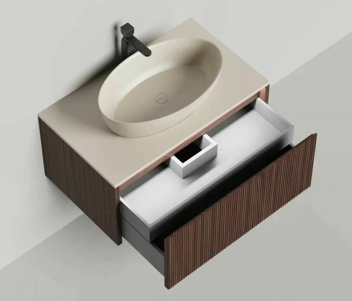 Salini подвесная тумба 800, domino, 27d208 цвет: коричневый