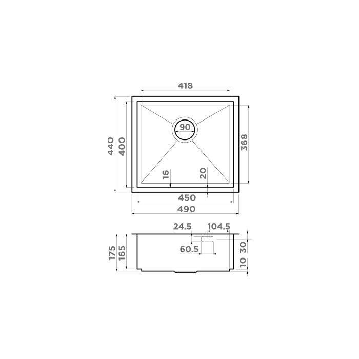 Omoikiri кухонная мойка Kasen 49-16-INT, светлое золото арт. 4997054