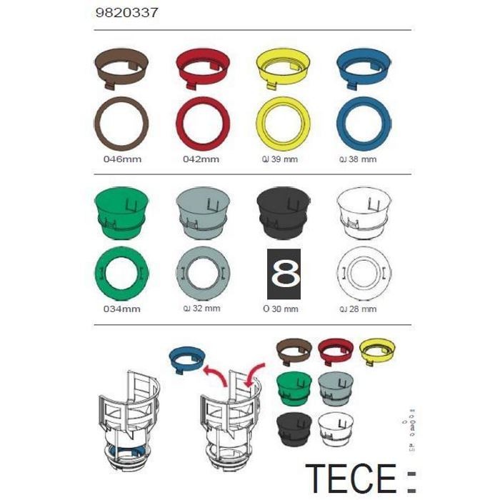 TECE набор ограничительных колец 28-46 мм для клапана а2, - 9820337