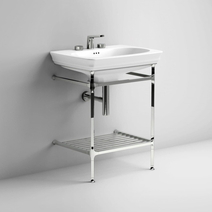 ArtCeram консоль под раковину, cia005 71 civitas цвет: хром глянцевый