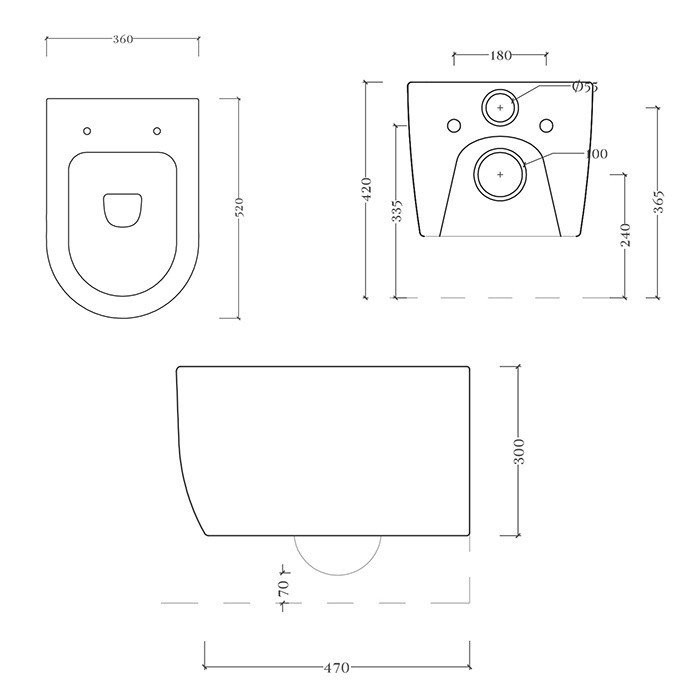 Унитаз подвесной Reel 36х52 см, белый матовый/покрытие Saniglaze, Art Ceram A16 арт. ASV006 05 00