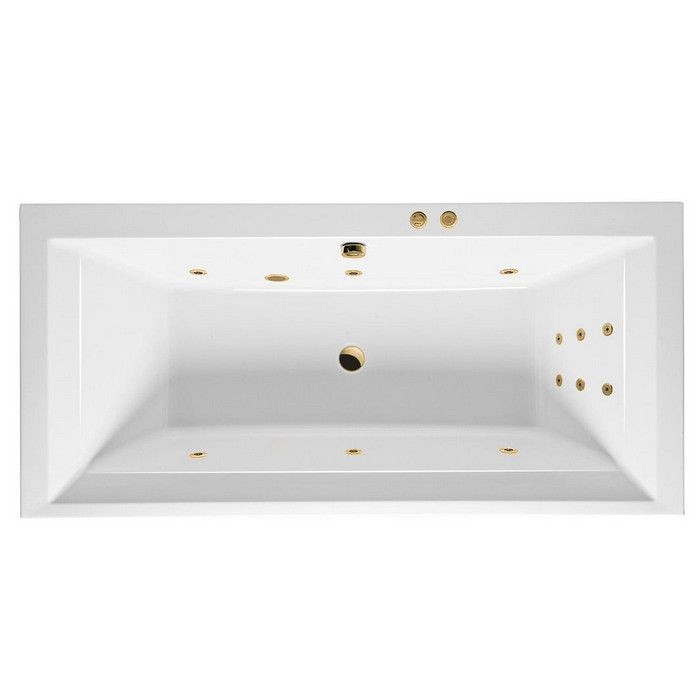 Встраиваемая ванна grand 190x90 line, Excellent Crown, золото арт. WAEX.CRG19.LINE.GL
