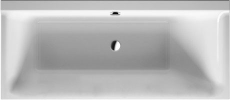 Duravit акриловая ванна 1600 х 700 c наклоном для спины справа, p3 comforts, 700372000000000 цвет: белый