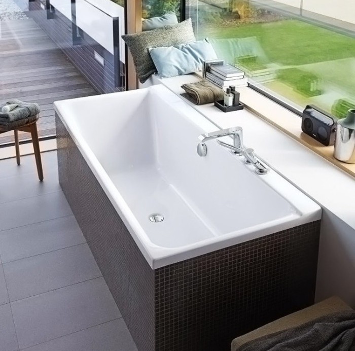 Duravit акриловая ванна 1600 х 700 c наклоном для спины справа, p3 comforts, 700372000000000 цвет: белый