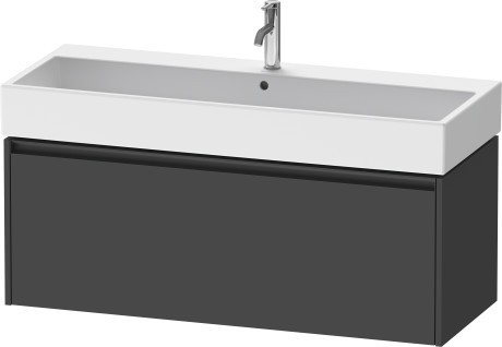 Duravit тумба подвесная под раковину 460 мм х 1184 мм х 440 мм, ketho.2, k25079049490000 цвет: графит матовый