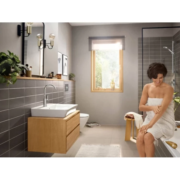 Hansgrohe смеситель для раковины с донным клапаном, Rebris E, хром арт. 72576000