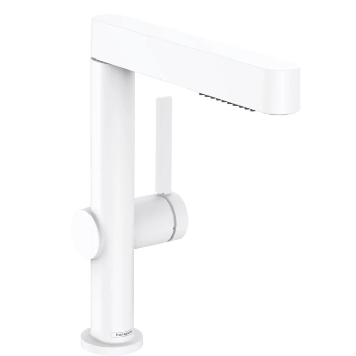 Hansgrohe смеситель для раковины с донным клапаном, Finoris, белый арт. 76063700
