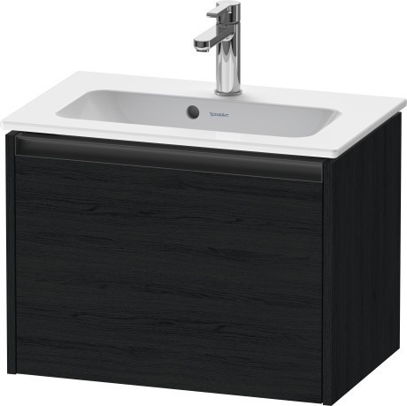 Duravit тумба подвесная под раковину 390 мм х 610 мм х 440 мм, ketho.2, k25055016160000 цвет: чёрный дуб