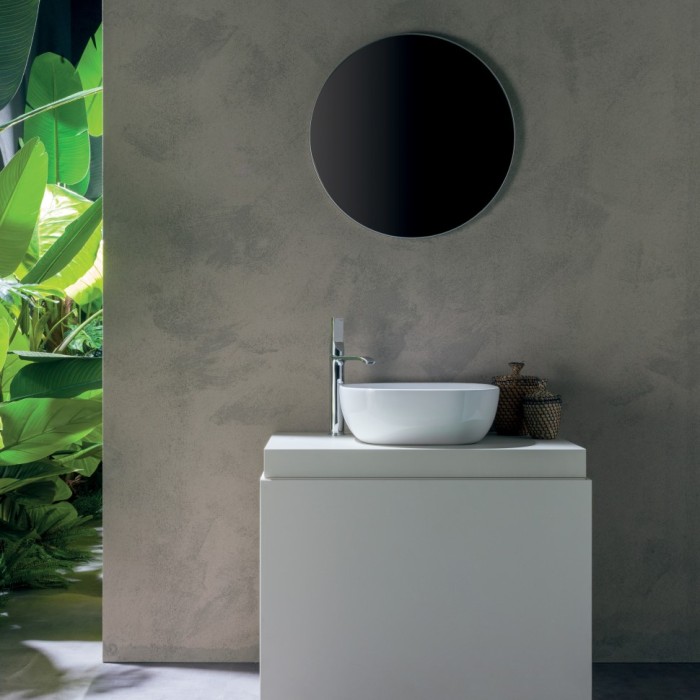 Bossini однорычажный смеситель для раковины 328 мм, с донным клапаном, apice, никель арт. e89602.094