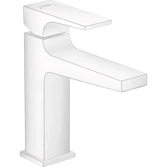 Hansgrohe смеситель для раковины с донным клапаном, Metropol, белый арт. 32507700