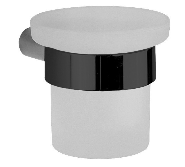 Cisal стакан для зубных щеток подвесной sy09050040 system cisal, цвет: чёрный матовый