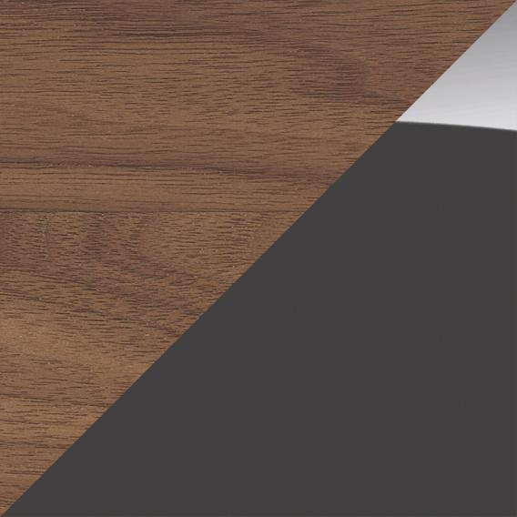 Duravit тумба напольная 750 мм х 410 мм, white tulip, wt4239077h1 цвет: графит глянцевый/американский орех