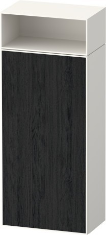 Duravit средний шкаф петли слева 240 мм х 400 мм х 961 мм, zencha, ze1351l16840000 цвет: чёрный дуб/белый суперматовый