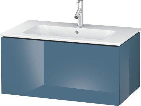 Duravit тумба подвесная под раковину, l-cube, lc614104747 цвет: каменно-синий