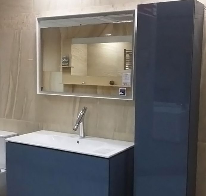 Duravit тумба подвесная под раковину, l-cube, lc614104747 цвет: каменно-синий