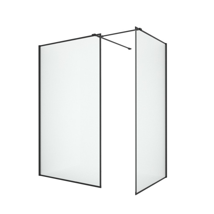 Душевое ограждение 140x90x200, New trendy New modus black, черный арт. EXK-5662