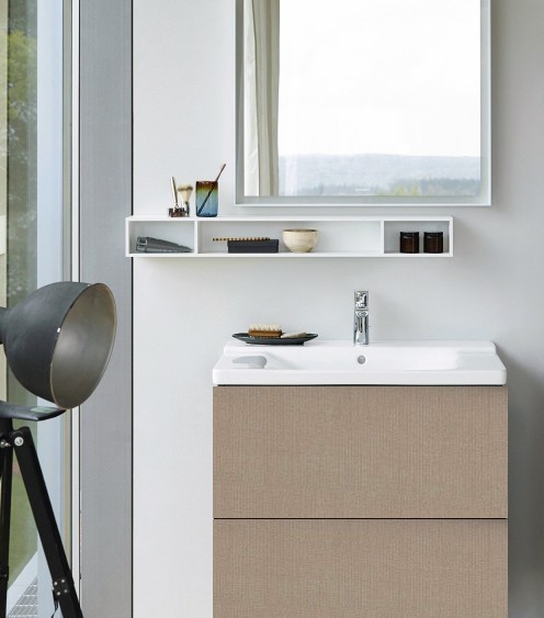 Duravit тумба подвесная под раковину, l-cube, lc626507575 цвет: лён