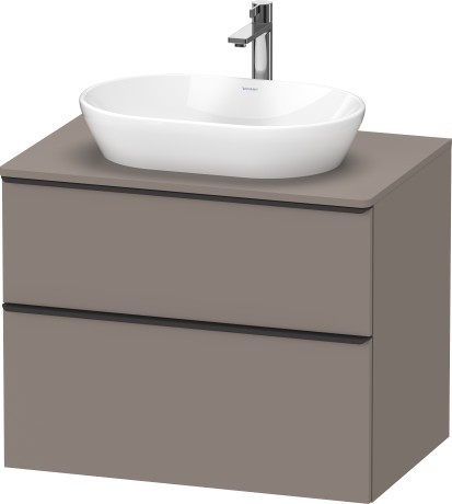 Duravit тумба подвесная под раковину 800 мм х 550 мм, d-neo, de496704343 цвет: базальт матовый