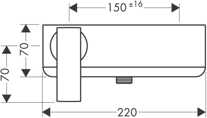 AXOR смеситель для душа, однорычажный, внешнего монтажа, с рычаговой рукояткой, Citterio, красное золото арт. 39600300