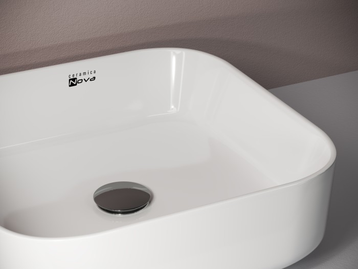 Ceramicanova раковина накладная element, cn1603 цвет: белый