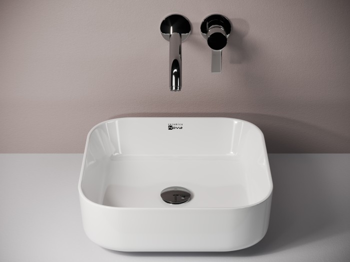 Ceramicanova раковина накладная element, cn1603 цвет: белый