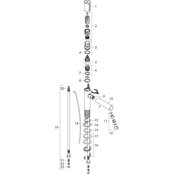 AXOR смеситель для раковины, Uno, черный арт. 45010340