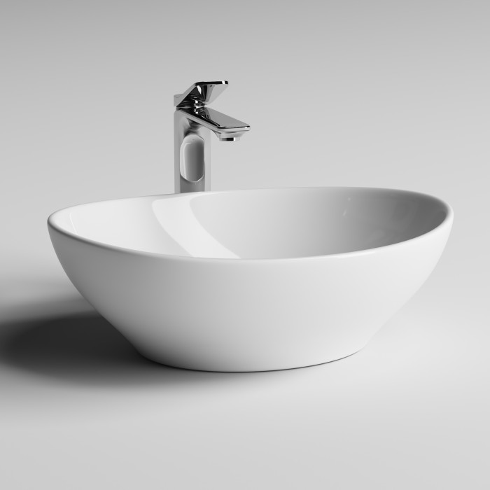 Ceramicanova раковина накладная element, cn6016 цвет: белый