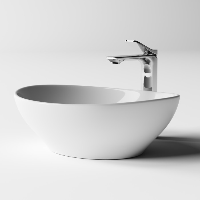 Ceramicanova раковина накладная element, cn6016 цвет: белый