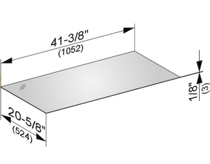 Keuco декоративная верхняя крышка из кристаллина для боковой тумбы, edition 11, арт. 31324 149000