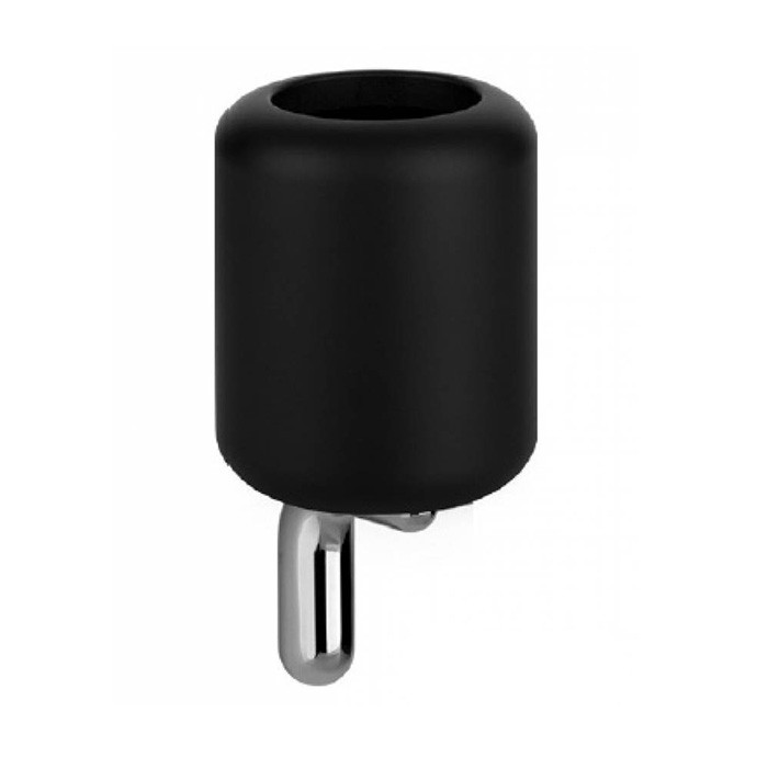 Gessi Стакан для зубных щеток подвесной, Goccia, 38008#031 цвет: хром/черный