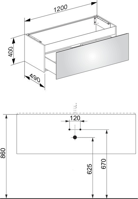 Keuco тумба под умывальник, plan, антрацит арт. 32981 110000
