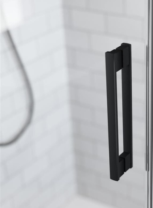 Radaway душевая дверь в нишу black dwd 170 профиль черный стекло прозрачное, Idea - 387127-54-01