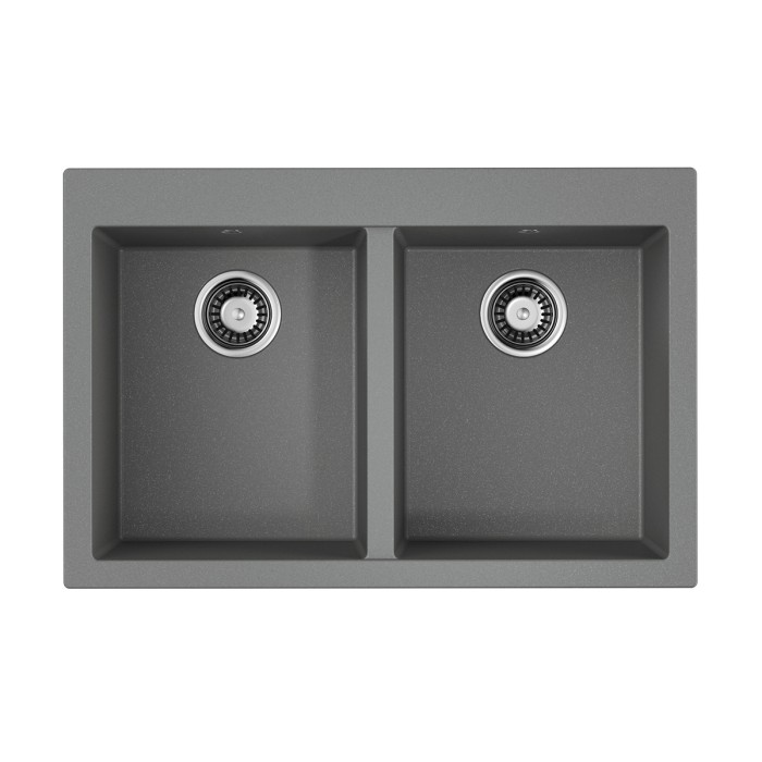 Omoikiri кухонная мойка Bosen 80-2, leningrad grey арт. 4993569