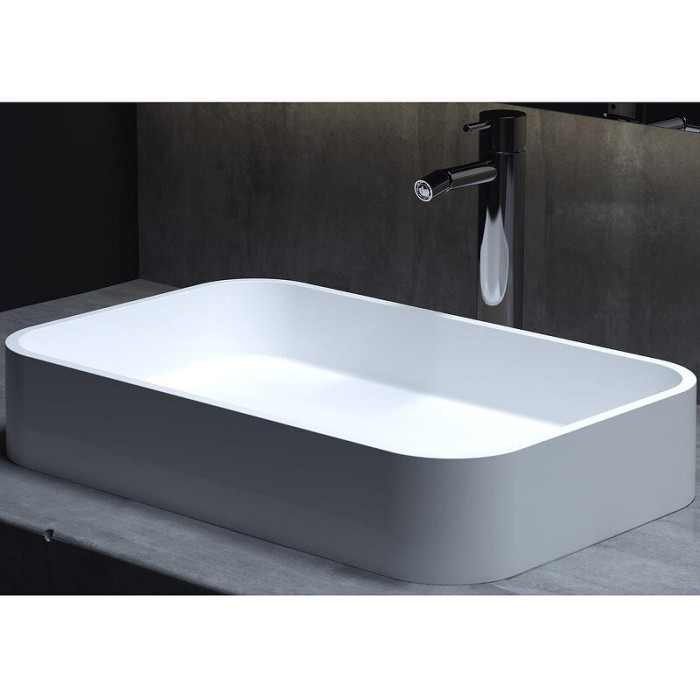 Salini раковина накладная 54x34,5, callista, 1101204smrh цвет: матовый белый