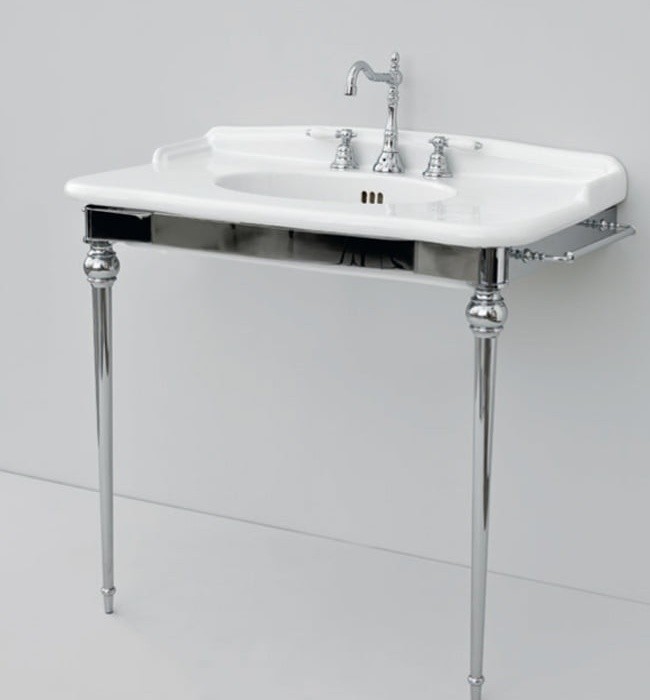 ArtCeram консоль под раковину, hea016 71 hermitage цвет: хром глянцевый