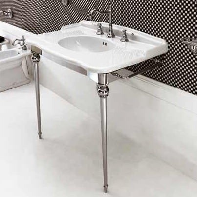 ArtCeram консоль под раковину, hea016 71 hermitage цвет: хром глянцевый