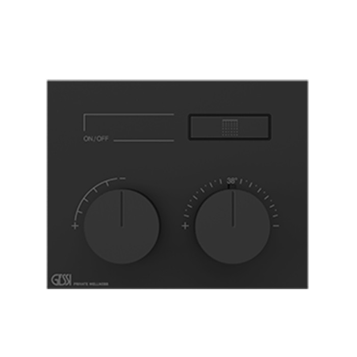 Gessi Термостат для душа, 1 источник, Hi Fi, 63002#706 цвет: black metal pvd