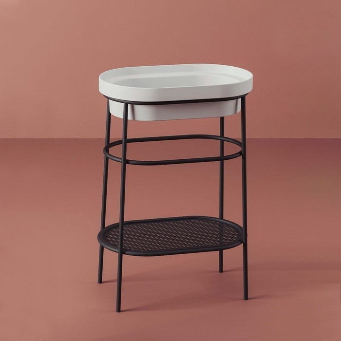 ArtCeram консоль под раковину, aca055 17 fuori scala цвет: черный матовый