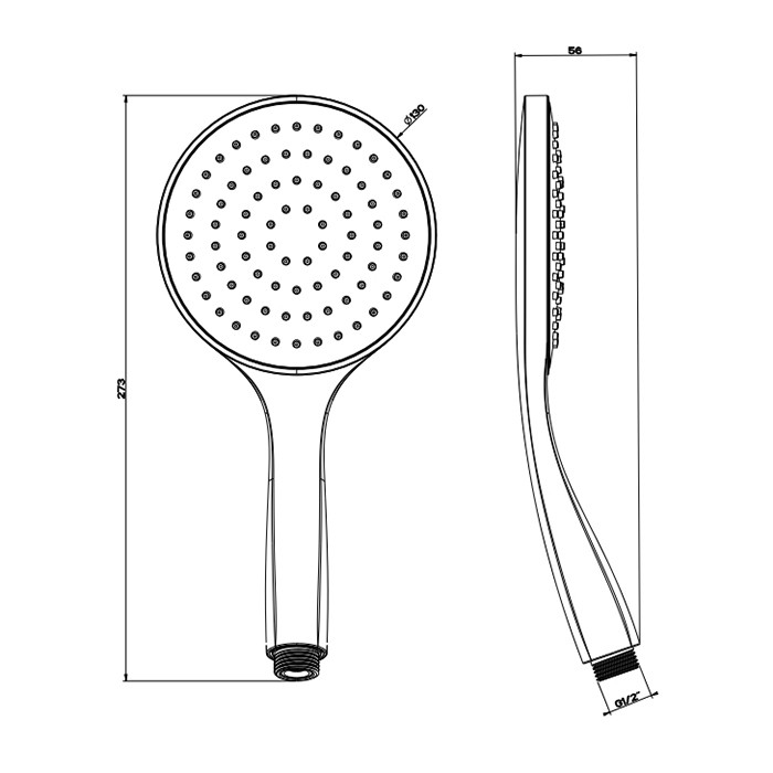 Gessi Душевая лейка с защитой от известкового налёта, Rettangolo, 14370#707 цвет: black metal brushed pvd