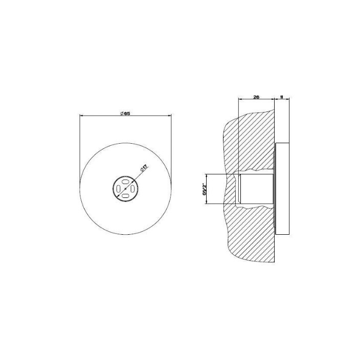 Gessi Боковая форсунка с распылителем, Body Jets, 32977#031 цвет: хром