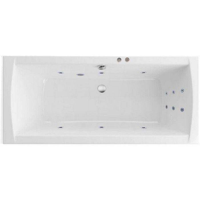 Ванна lux slim 180x80 line, Excellent Aquaria, хром арт. WAEX.AQU18S.LINE.CR