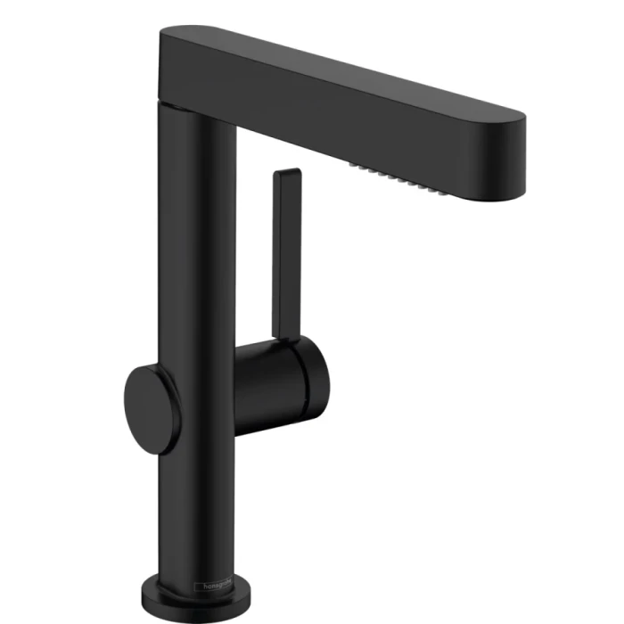 Hansgrohe смеситель для раковины с донным клапаном, Finoris, черный арт. 76063670