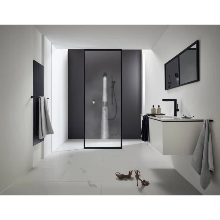 Hansgrohe смеситель для раковины с донным клапаном, Finoris, черный арт. 76063670